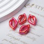 Plating Lip Acrylic Beads 25mm Metallic Glossy Finish 100pcs 2