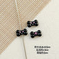 Bone and Heart Metal Beads 15mm and 10mm Baking Painted Alloy 10pcs 14