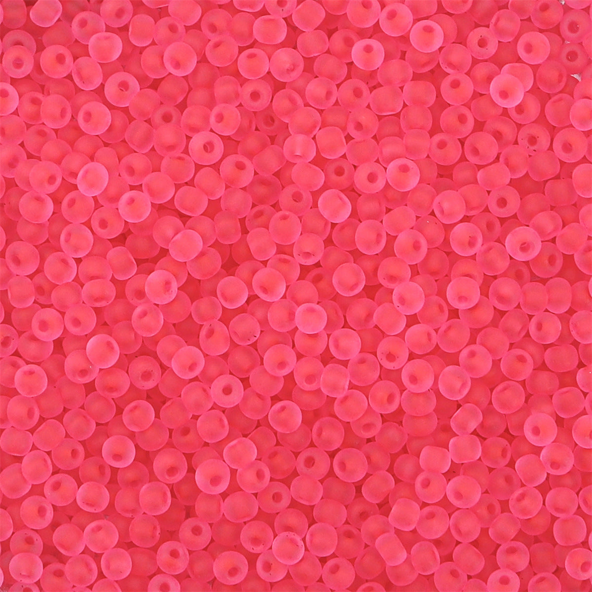 Transparent Frosted Seed Glass Beads 2mm with 1mm Hole 660pcs 41