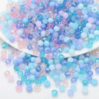 Czech Electroplated Faceted Glass Beads 8mm Soft Shimmer 100pcs 18