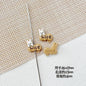 Baking Painted Window Kitten and Nice Rabbit Metal Beads 15/17mm 10pcs 20