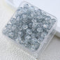 Gradient Crackle Round Glass Beads 10mm Vibrant Mixed Colors 60pcs 20