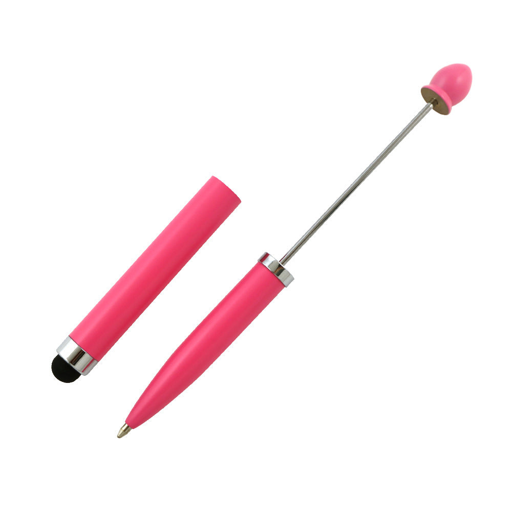 Beadable Pen Metal 3 in 1 Touch Stylus Ballpoint Black Ink 15