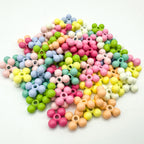 Four Leaf Clover Metal Beads 7.5mm Baking Painted Alloy Spacer 50pcs 4