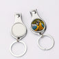 Stainless Steel Nail Clipper Keychain Sublimation Customizable 6