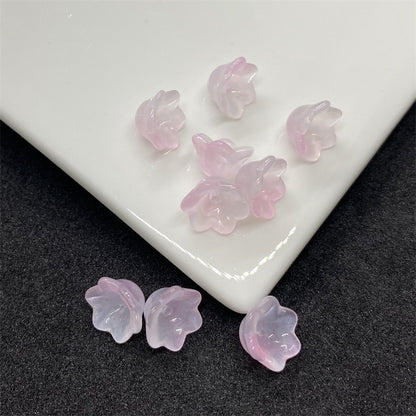 Czech Glass Beads Flower Bud 6 10mm Soft Pastel Colors 100pcs 9