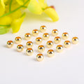 Brass Round Metal Beads 4/5mm Smooth Large Hole 100pcs 3