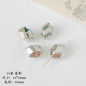 Christmas Tree Heart Acrylic Beads Silver Faceted CCB Plastic 14