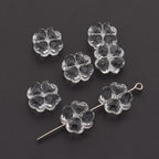 Transparent Faceted Clover Acrylic Beads 12.9mm Colorful 30pcs 2