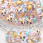 Hand Painted Duckling Cartoon Acrylic Beads 18mm 1pc 8