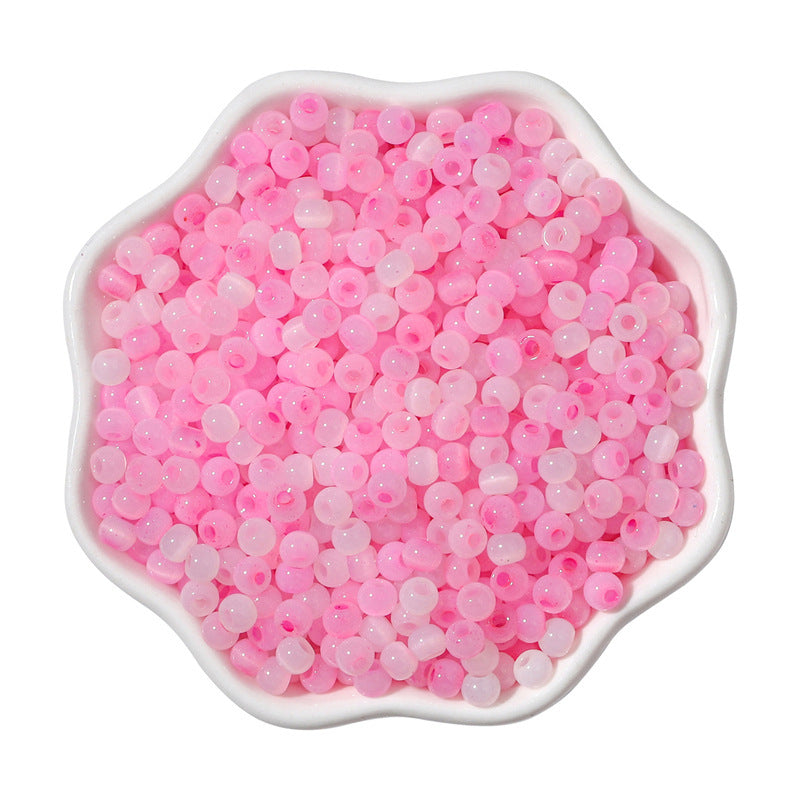 Cat Eye Jade Ice Seed Glass Beads 4mm Soft Pastel Translucent 150pcs 27