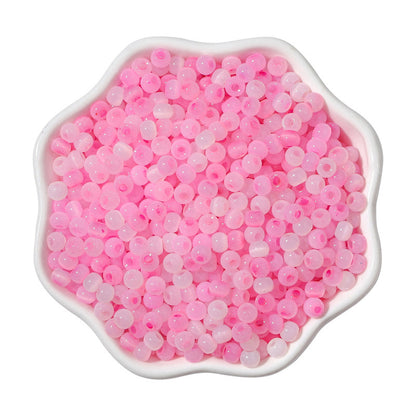 Cat Eye Jade Ice Seed Glass Beads 4mm Soft Pastel Translucent 150pcs 27