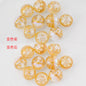 Colorful Crown Inside Round Resin Beads 16mm 10pcs 9