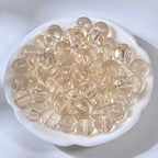 Transparent Glass Beads 10mm Soft Pastel Glossy Finish 100pcs 3