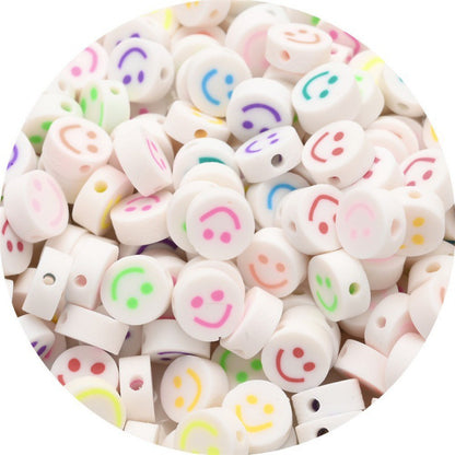 Flat Clay Beads 10mm Color Fruit Cartoon Mixed Design 1000pcs 41