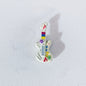 Guitar Metal Beads 17mm Punk Style 3D Enamel Alloy 10pcs 10