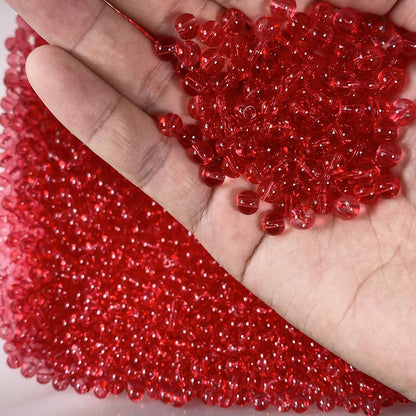 Transparent Round Glass Beads 6mm Crystal Clear Colors 100pcs 17