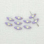 Heart Wing Metal Beads 14mm Bright Enamel Painted Alloy 20pcs 10