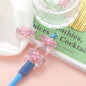 Sakura Bow Acrylic Beads Rhinestone Translucent 10pcs 8