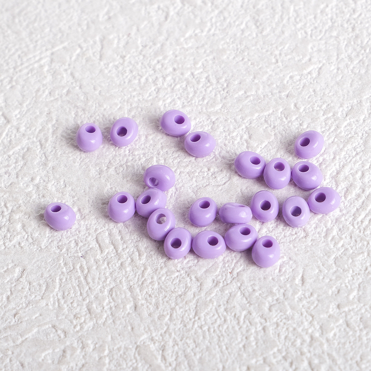 Acrylic Water Drop Spacer Beads 5mm Solid Color 162pcs 17