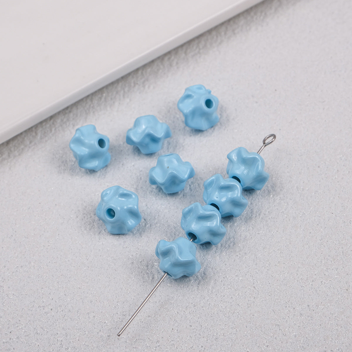 Acrylic Irregular Trim Spacer Beads 10mm 50pcs 18