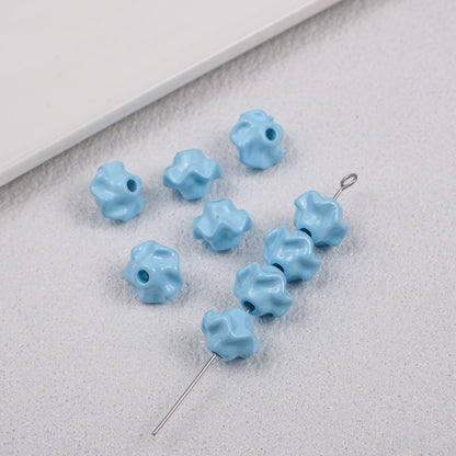 Acrylic Irregular Trim Spacer Beads 10mm 50pcs 18