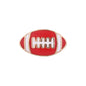 Rugby Series Metal Beads Enamel Painted Zinc Alloy 50pcs 11