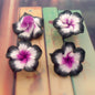 Plumeria Clay Beads 20mm Tropical Colors Polymer 10pcs 22
