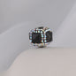 Opal Wrapped Polymer Clay Square Rhinestone Beads 20mm 6pcs 10