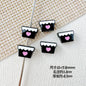 Baking Painted Teddy Bear and Flowerpot Metal Beads 15mm 10pcs 24