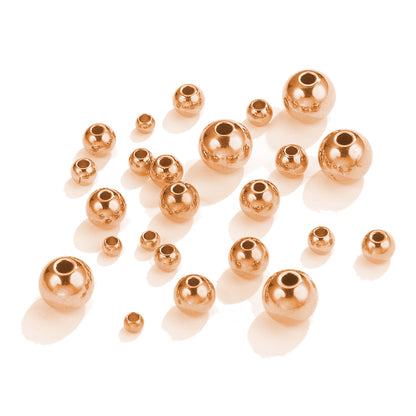 Stainless Steel Round Metal Beads 3-8mm Smooth Finish 50pcs 8