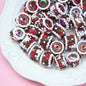 Hand Painted Cute Cake Series Acrylic Beads 18-23mm 10pcs 13