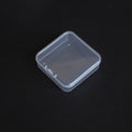 Clear Plastic Jewelry Storage Boxes Compact 6.5x6.5x2cm 10pcs