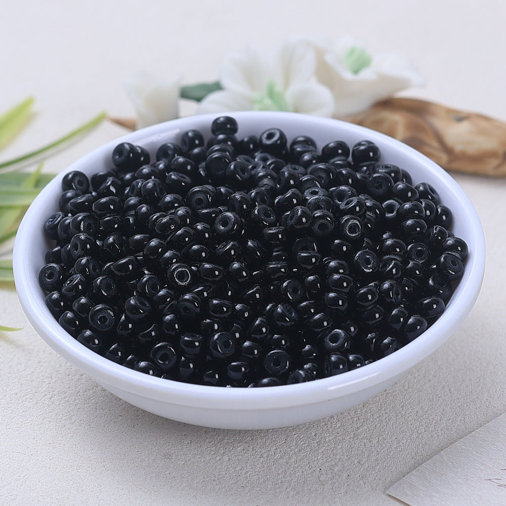 Glass Donut Spacer Beads 4mm Solid Color 200pcs 17