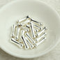 Brass Bone-Shaped Metal Beads Playful Polished Gold Tube 50pcs 4