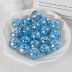 Twilight Rose Resin Beads 16mm Round Mixed Colors 20pcs 5