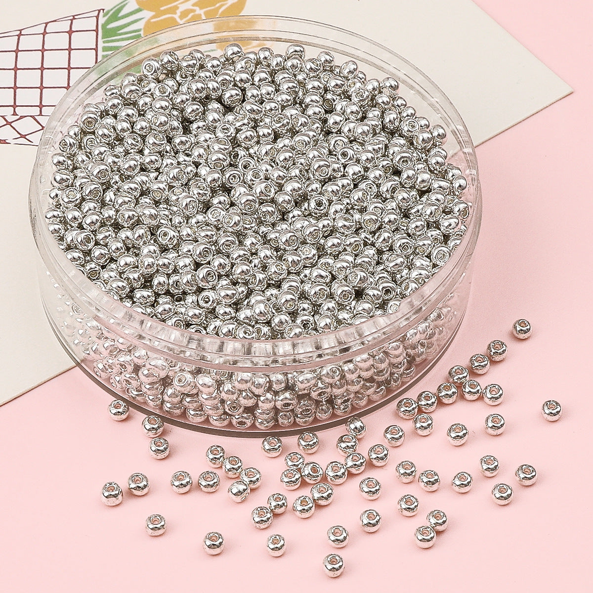 Metallic Seed Glass Beads 2mm Premium Colorful Shimmering 3000pcs 6
