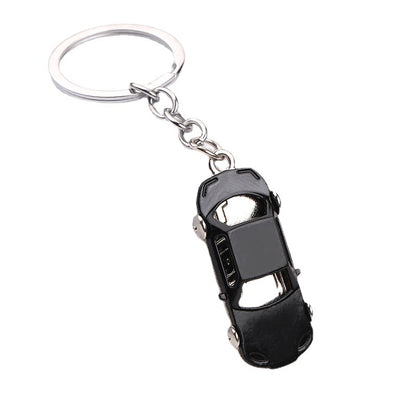 Metal Car Keychain Enamel Finish Zinc Alloy Blue Black Red 5