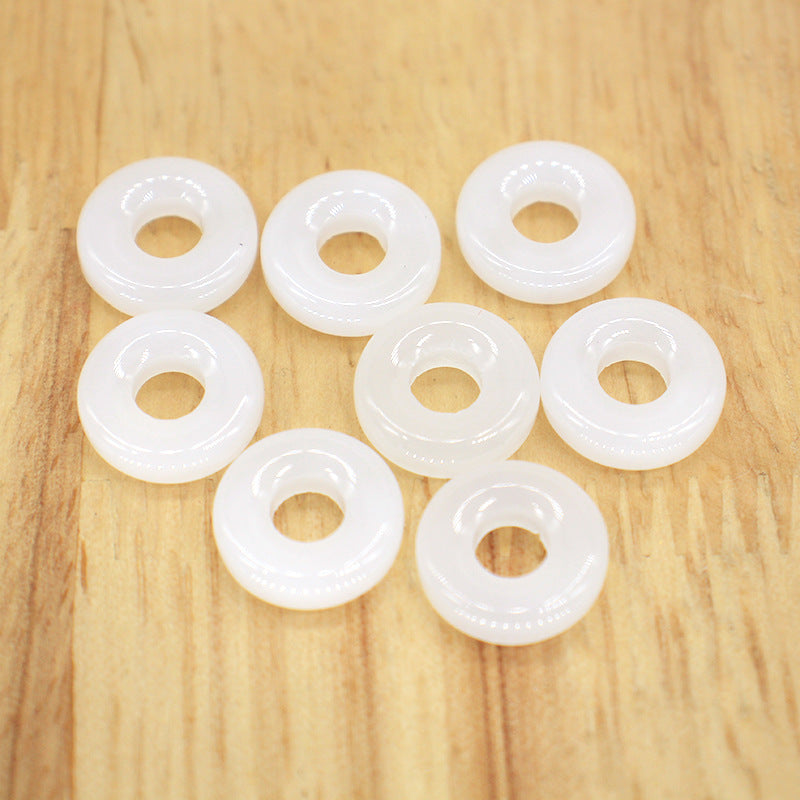 Glass Round Spacer Beads 12mm Imitated Jade 100pcs