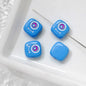 Cat Eye and One-Eyed Beast Metal Beads 10mm Baking Painted 10pcs 28