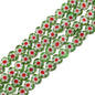 Millefiori Flower Glass Beads 8mm Colored Heart Shape 20pcs 13