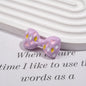 Painted Bow Acrylic Beads 35mm Quilted Enamel Glossy 30pcs 8