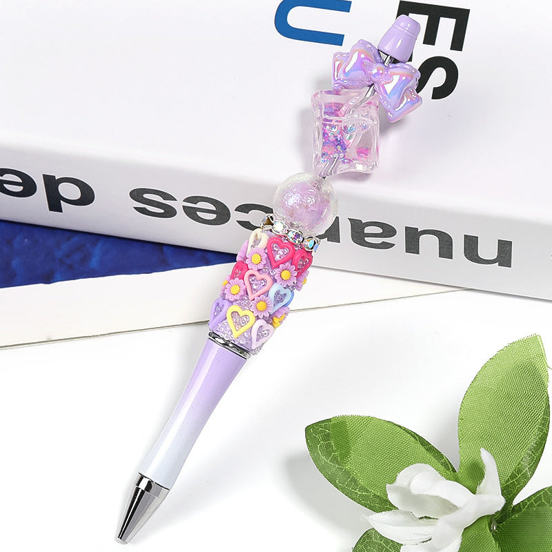 Transparent Square Acrylic Beads 17mm Liquid Sand Glitter 25pcs 2