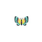 Silicone Focal Beads Butterfly Colorful Wing Patterns 20pcs 10