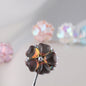 Moonstone Five-Petal Flower Clay Beads 19mm Opalescent 5pcs 9
