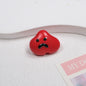Painted Sad Cloud Acrylic Beads 20mm Glossy Colorful 50pcs 10