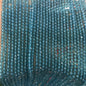 Transparent Disc Seed Glass Beads 2mm Glossy Blue Tones 360pcs 2 Strands 8