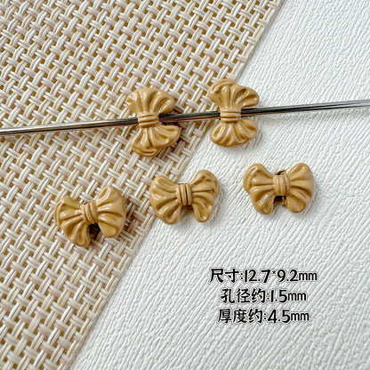 Round Bow Metal Beads 16mm 12mm Baking Painted 20pcs 20