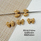 Round Bow Metal Beads 16mm 12mm Baking Painted 20pcs 20