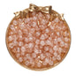 Crackle Round Glass Beads 8mm Colored Hole 1.3mm 50pcs 15